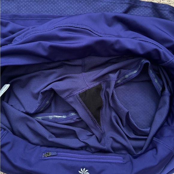 Athleta Split Time Layered Skort Skirt Size XL Women’s Royal Purple Activewear - Picture 2 of 9